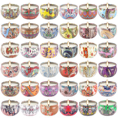 YOROXRG 36-pack gift set candles group shot for cozy home ambience.