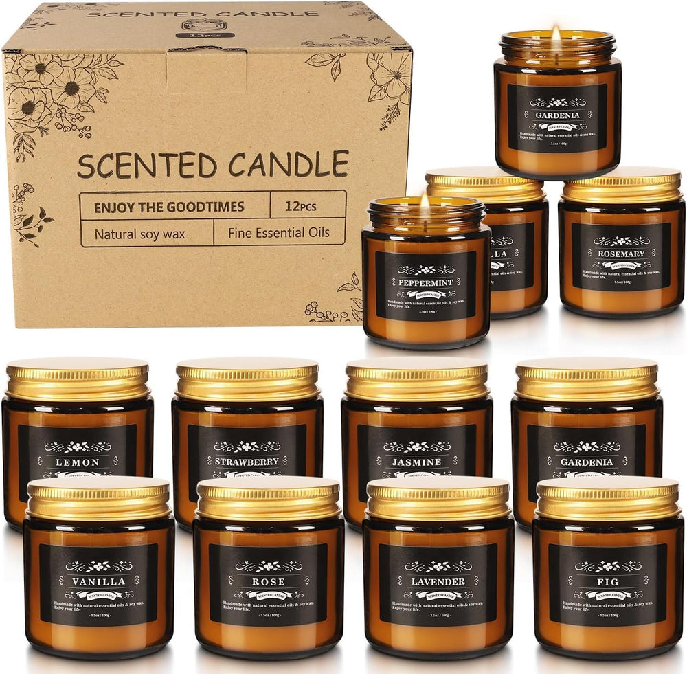 YOROXRG scented candle lavender for relaxation and sleep-ready vibes