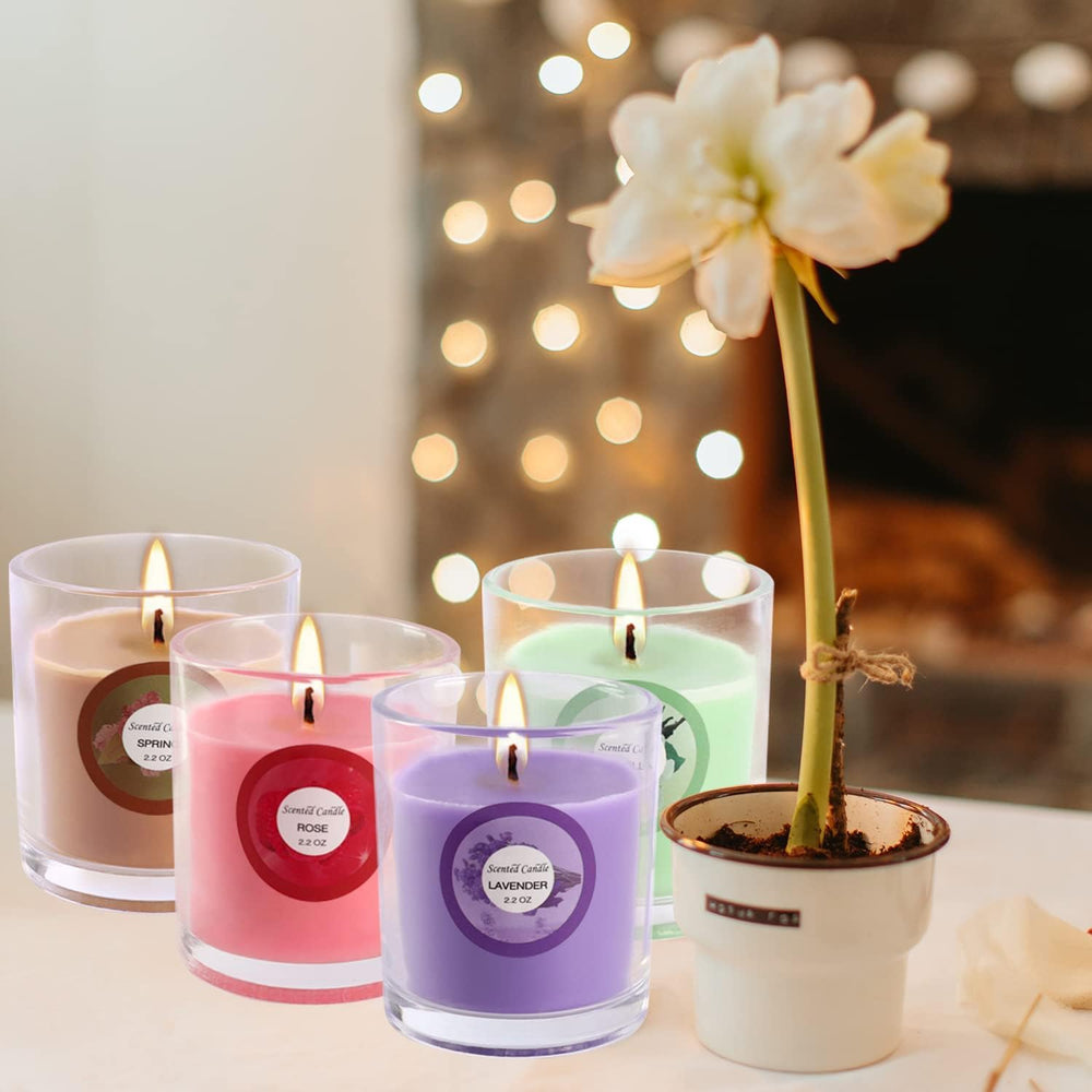 YOROXRG vanilla fragrance candle for cozy, comforting atmosphere.