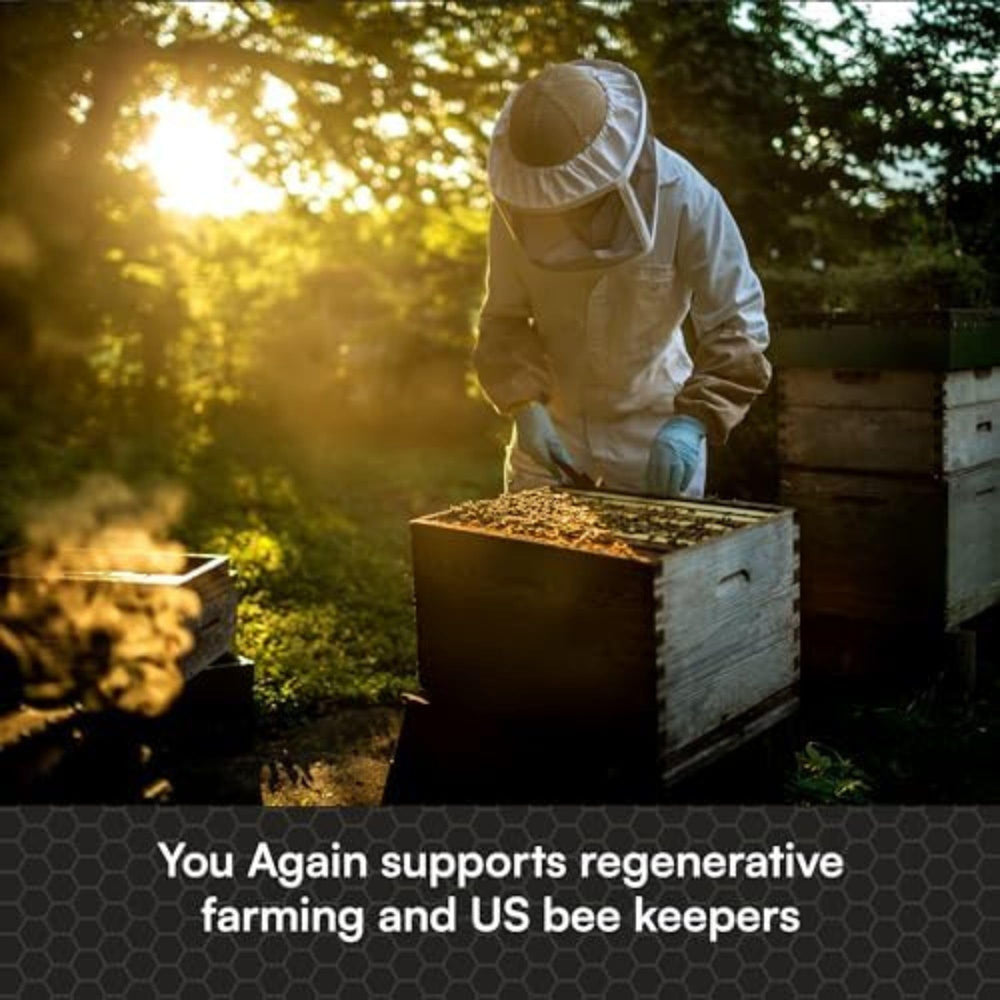 You Again USA made honey packet showcasing quality and origin