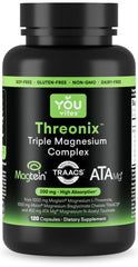 You Vites Threonix bottle front showing triple magnesium blend for focus and calm