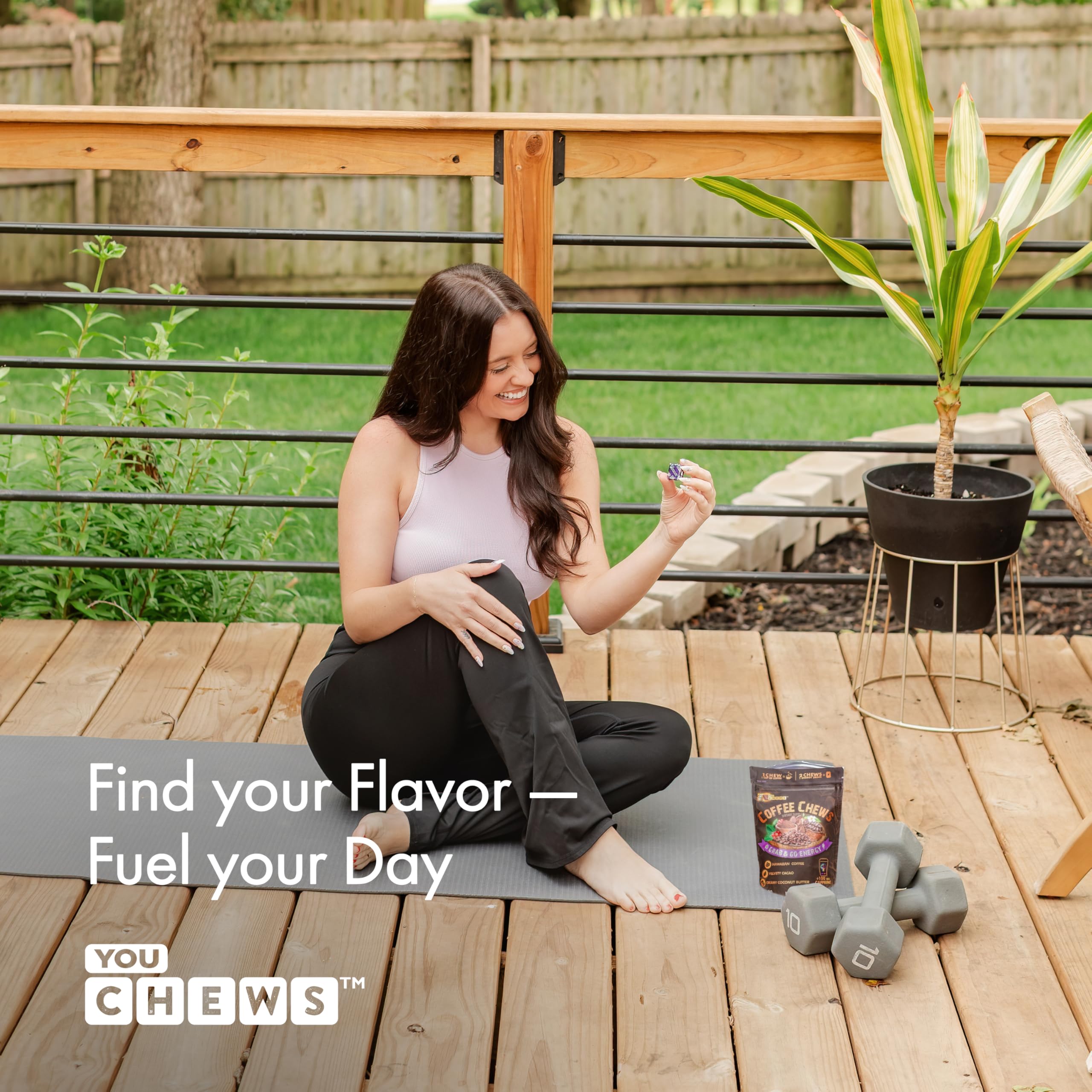 YouChews on-the-go use demonstrates portable energy during busy days