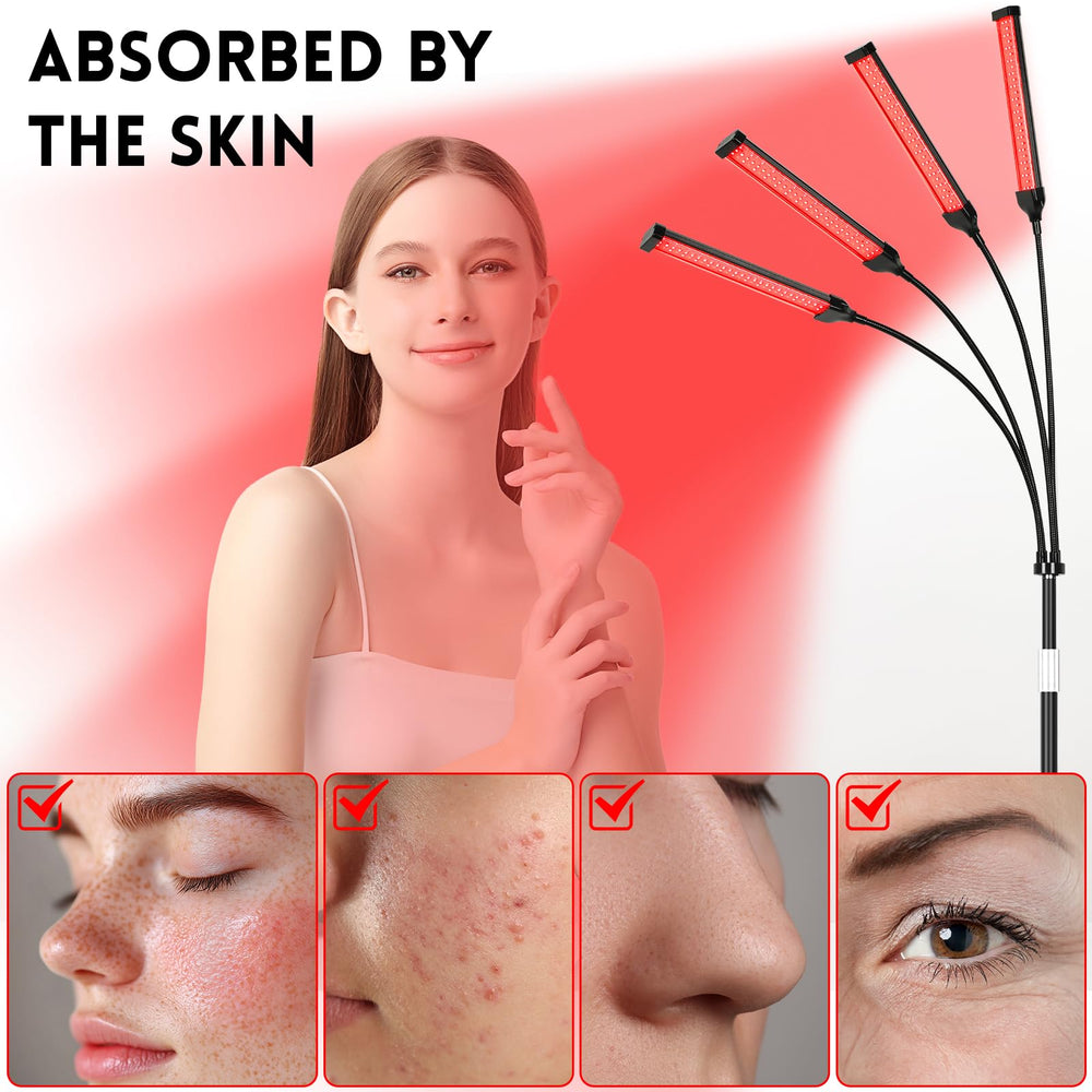 Youjoitim red light therapy lamp with stable base for steady setup