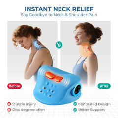 YOUKADA ergonomic 26-degree curve shows natural neck alignment supporting posture.