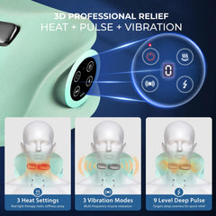 YOUKADA neck massager with heat therapy for soothing warmth