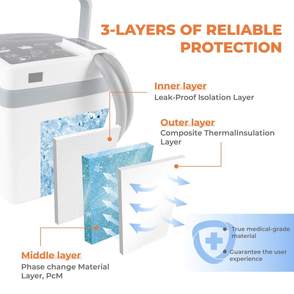 YOUKADA remote settings control with four adjustable cooling levels for customization.