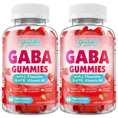 Youlikee GABA Gummies on nightstand suggest evening routine.