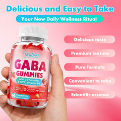 Youlikee GABA Gummies sugar-free badge with strawberry aroma.