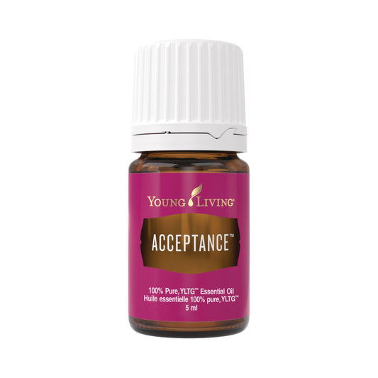 Young Living Acceptance 5ml bottle ready for mindful moments and mood support