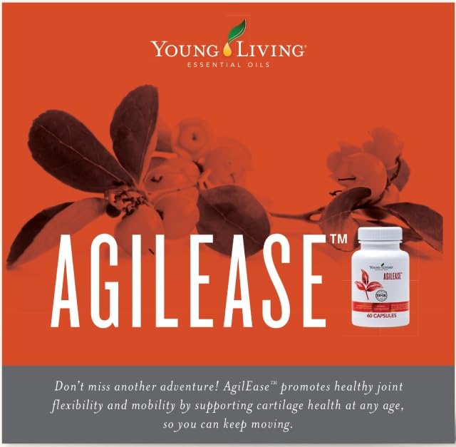 Young Living AgilEase capsules pouring with easy daily use for recovery