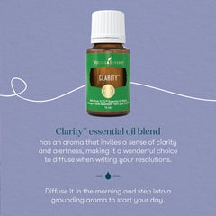 Young Living Clarity diffuser aroma for focused, calming work sessions