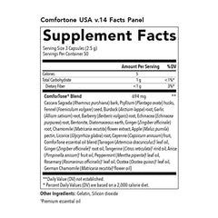 Young Living ComfortTone capsules pour view illustrating easy daily use.