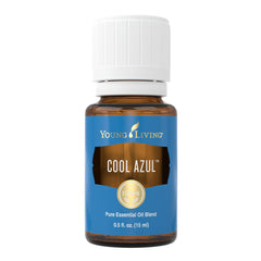 Young Living Cool Azul 15ml bottle, pure aroma for refreshing spaces.