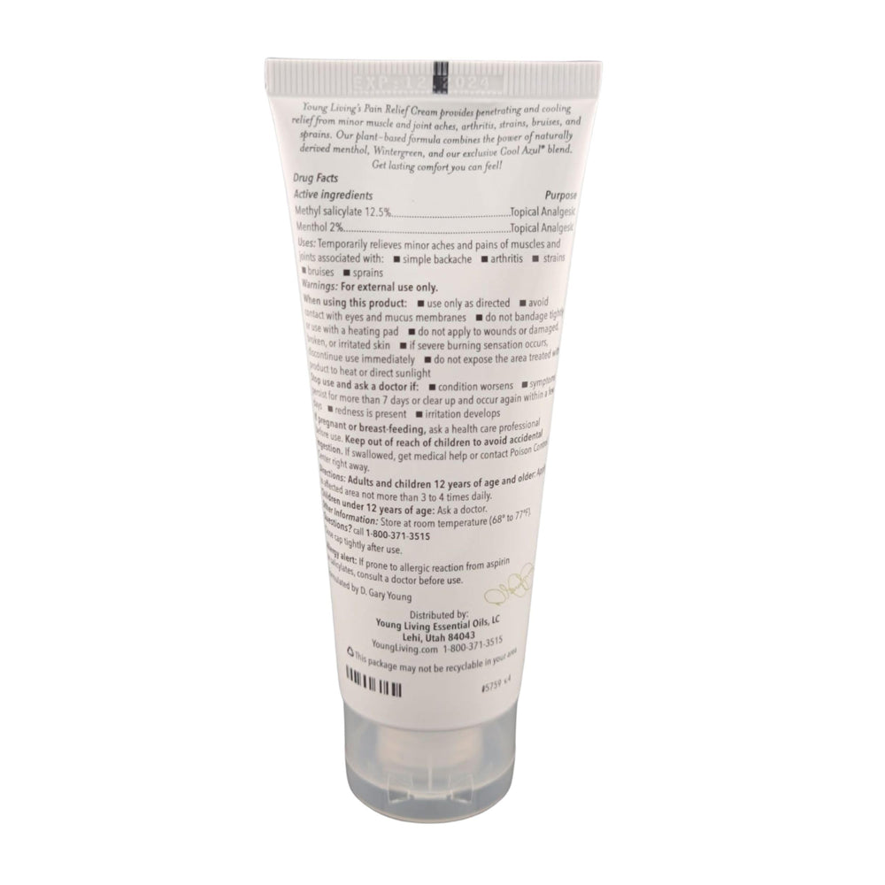 Quick-absorbing Young Living Cool Azul cream after workouts.
