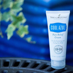 Young Living Cool Azul ingredients blend including menthol, wintergreen, and peppermint.