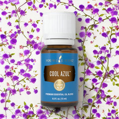 Label and certifications showing vegan, gluten-free, kosher status of Cool Azul.