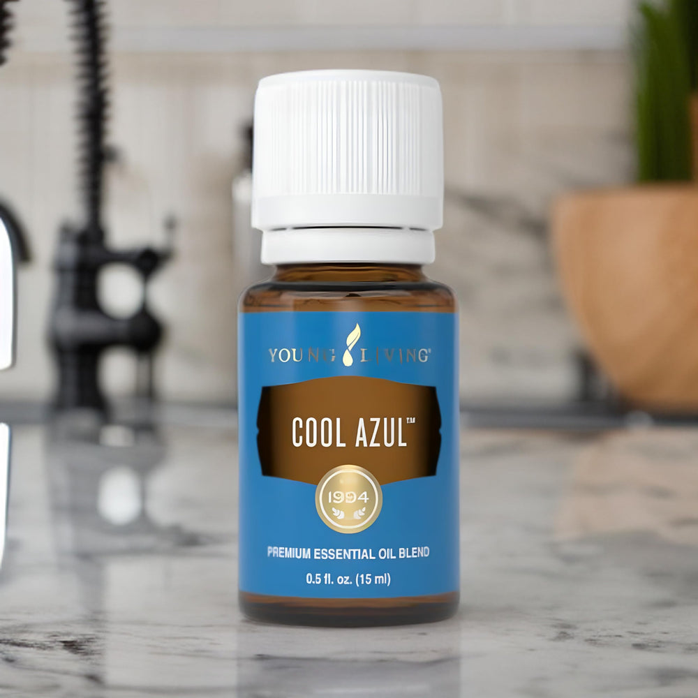 Office diffusion of Young Living Cool Azul for a refreshed workspace.