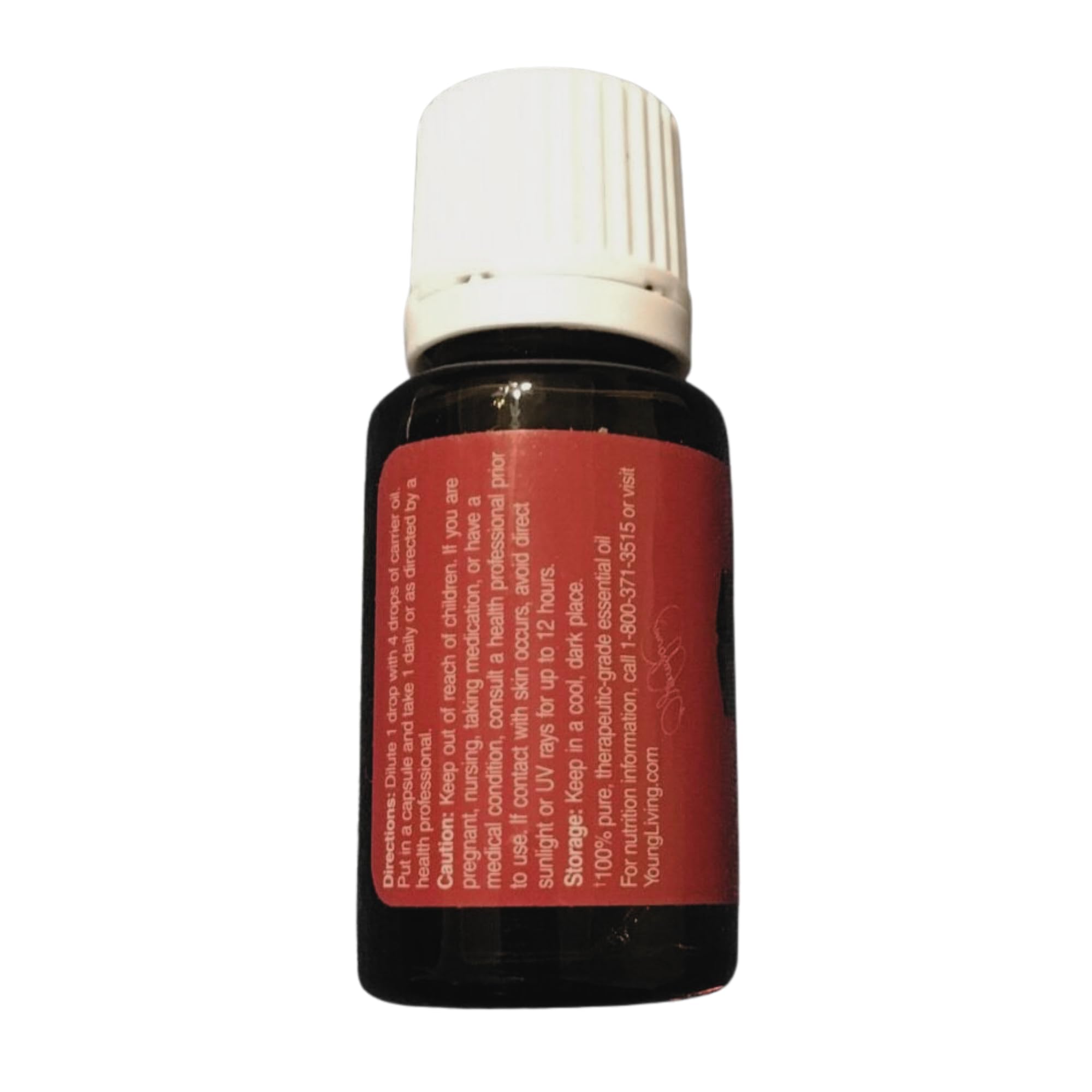 Young Living DiGize bottle ready for topical application with calming aroma benefits.