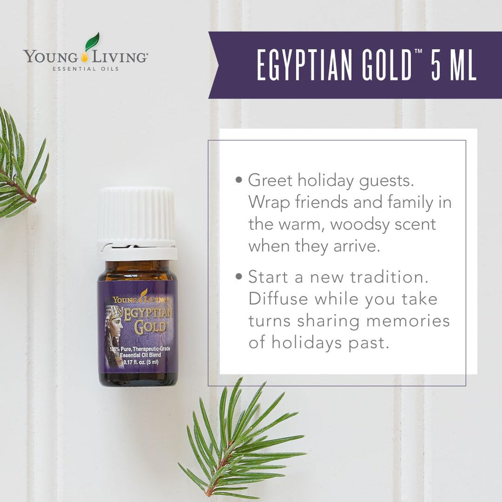 Diffuser scene with Egyptian Gold creating tranquil ambiance