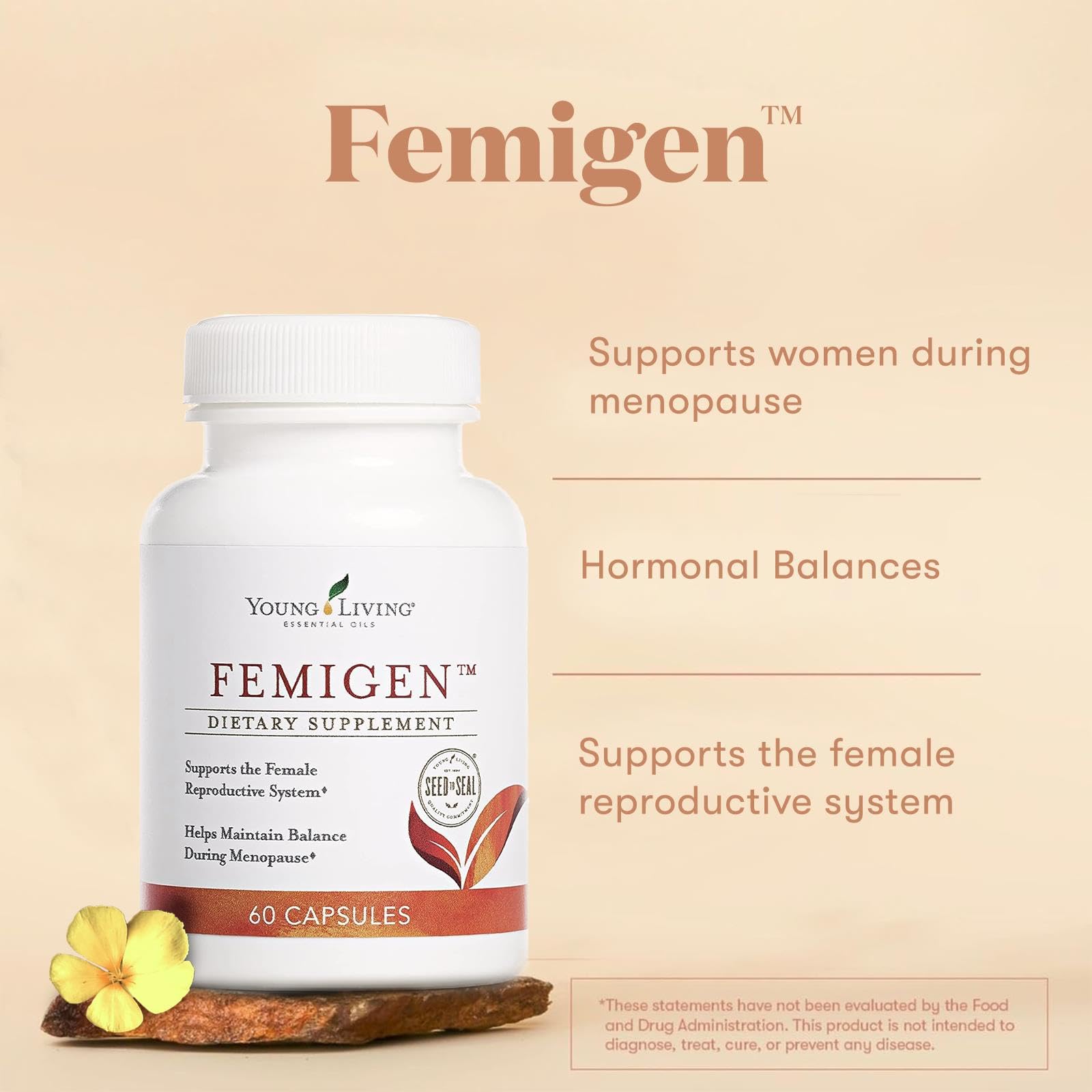 FemiGen capsules in daily routine setup with two doses for easy use.