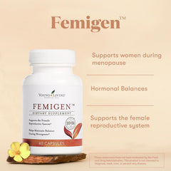 FemiGen capsules in daily routine setup with two doses for easy use.
