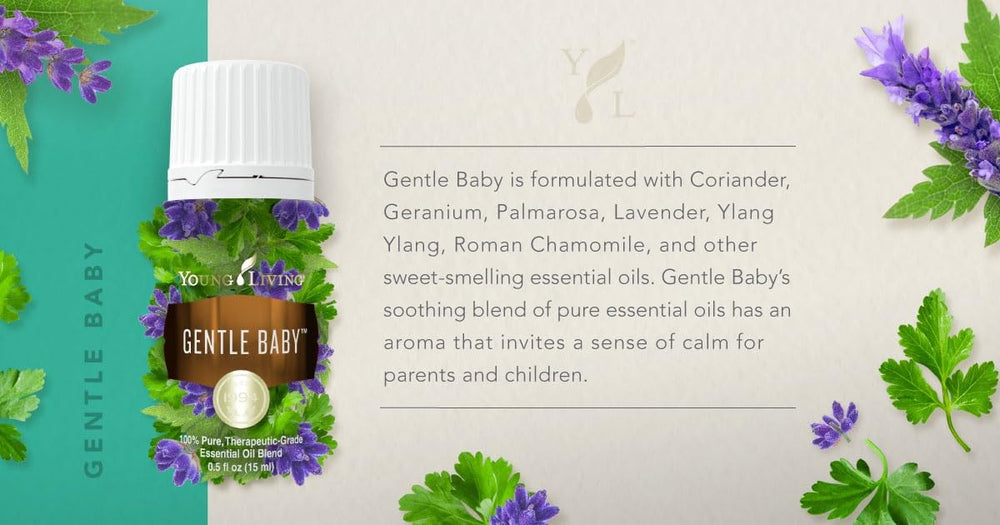 Young Living Gentle Baby supports calm parenting with a comforting scent.