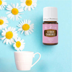 Young Living German Chamomile diffuser aroma fills spaces with tranquility.