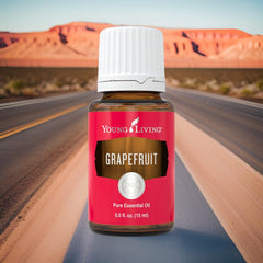 Young Living Grapefruit 15ml safety note for photosensitive use.