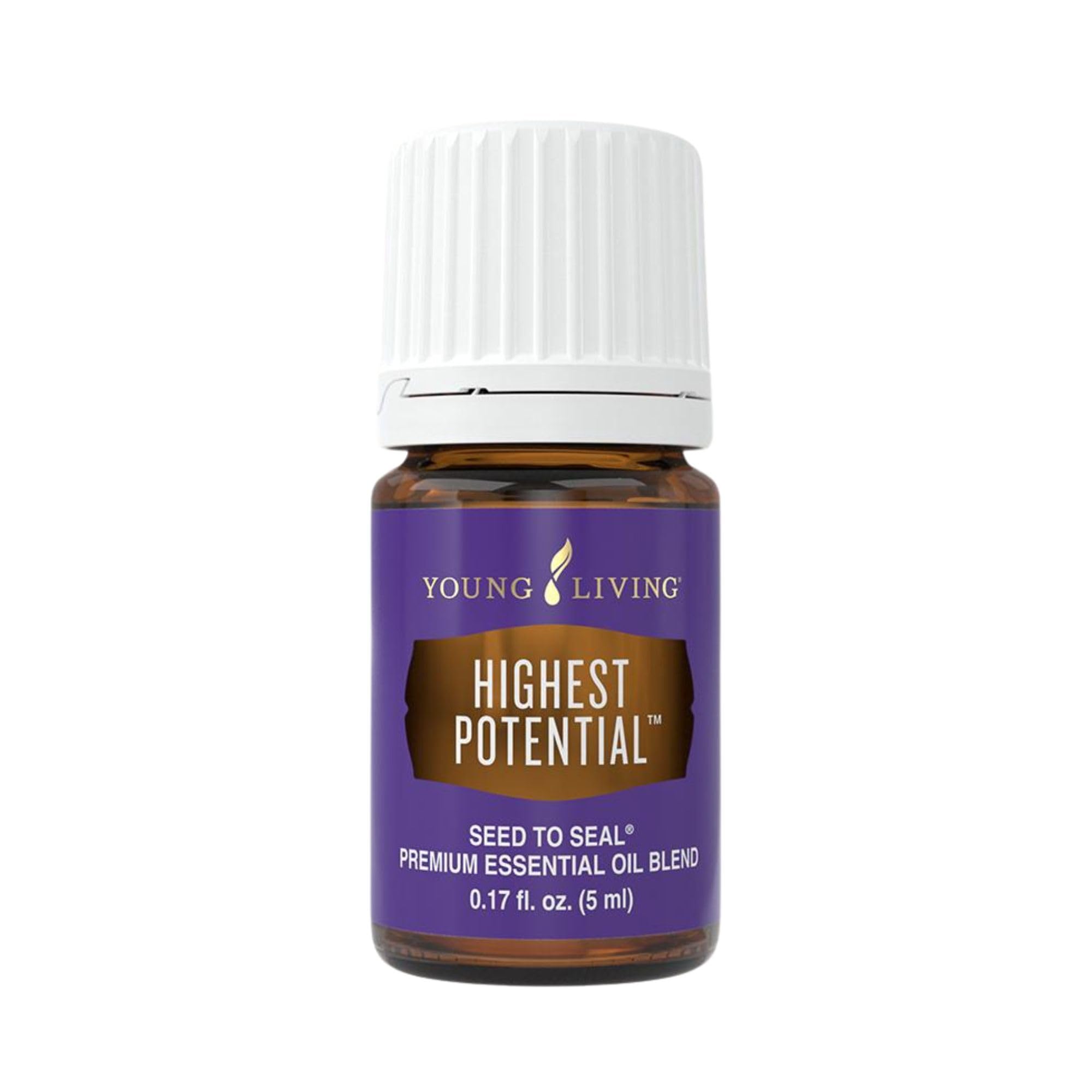 Young Living Highest Potential 5ml bottle for uplifting aroma.