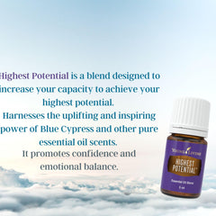 Pour shot of Highest Potential oil for topical or diffused use.