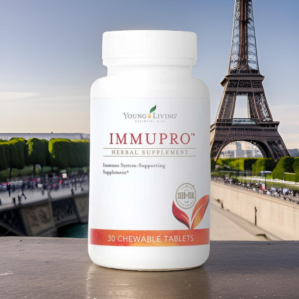 Young Living ImmuPro packaging front view for quick product recognition.
