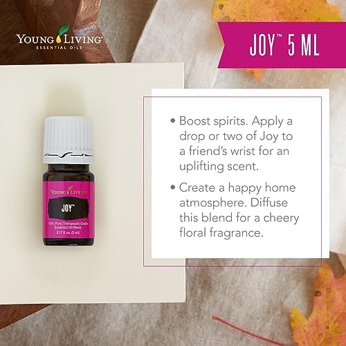 Young Living Joy diffuser setup with morning light