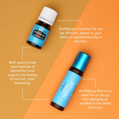 Young Living KidScents SniffleEase roll-on cap close-up for easy application.