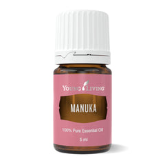 Young Living Manuka Oil bottle pour for diffusion and skincare routine