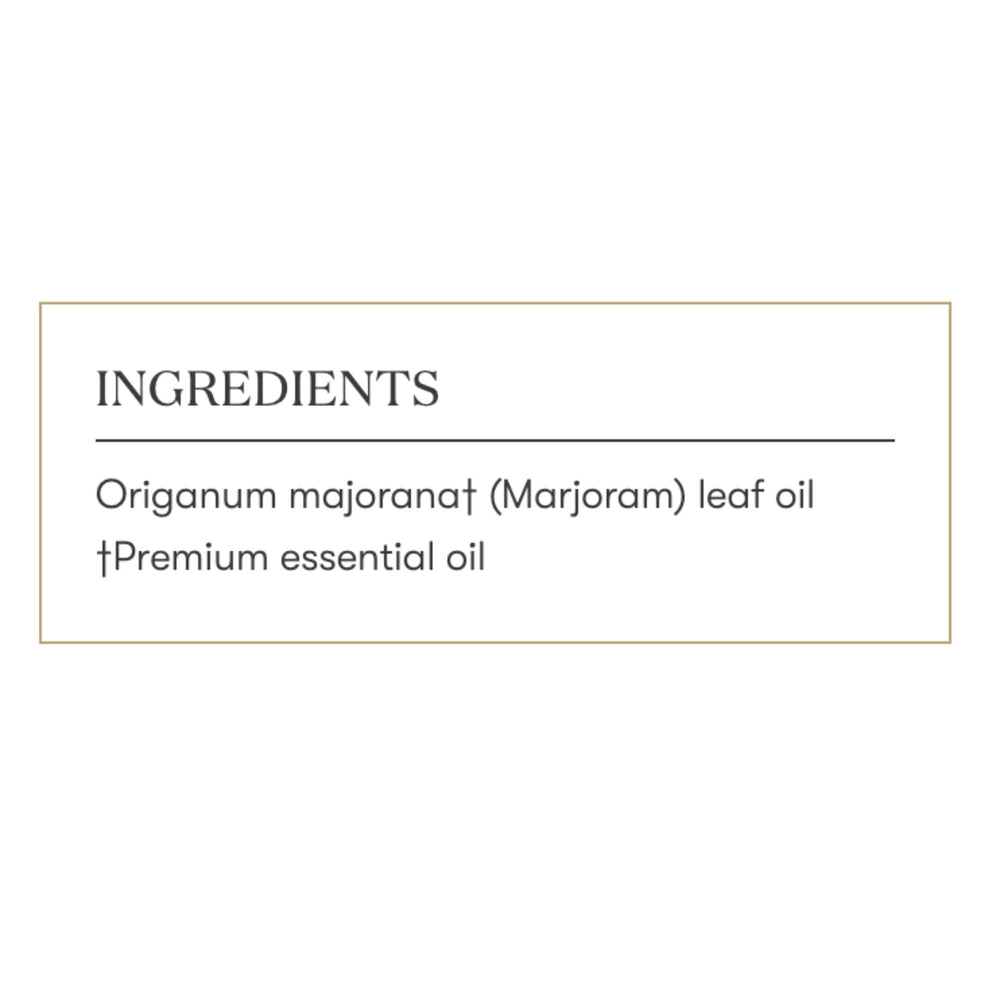 Marjoram oil shown with complementary oils for diffusion blends.