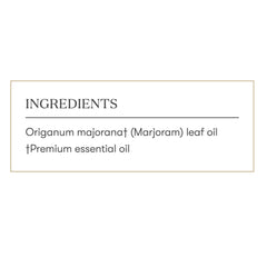 Marjoram oil shown with complementary oils for diffusion blends.