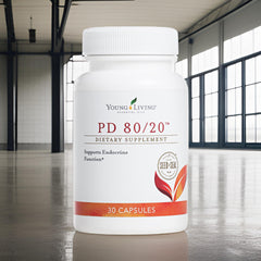Young Living PD80-20 Seed to Seal logo on bottle.