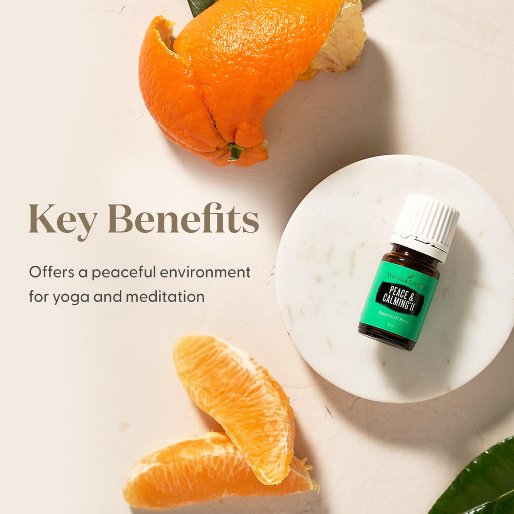 Young Living Peace Calming II lifestyle scene suggesting tranquil everyday use