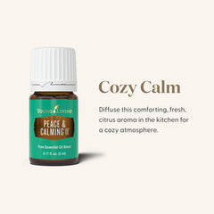 Young Living Peace Calming II with diffuser ambiance for calming spaces