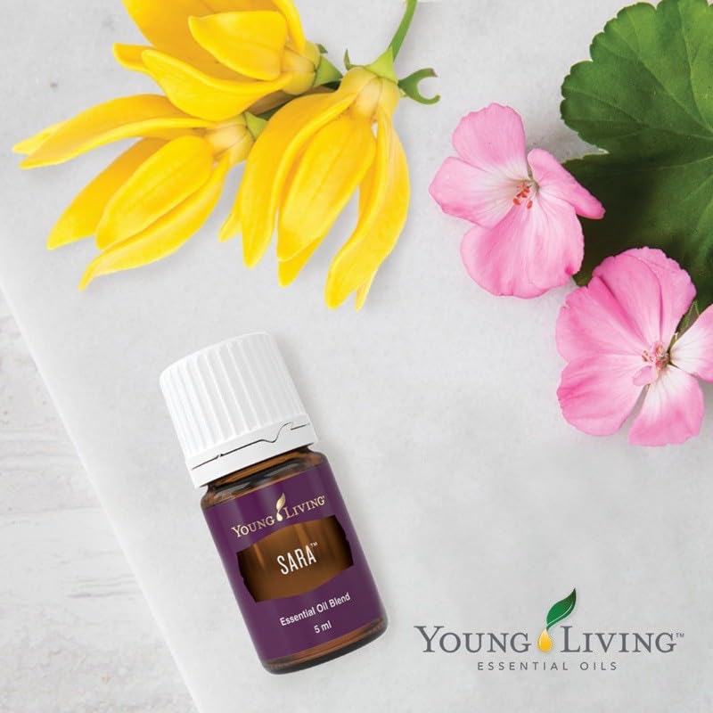Young Living SARA essential oil aromatherapy ritual setup for calm.