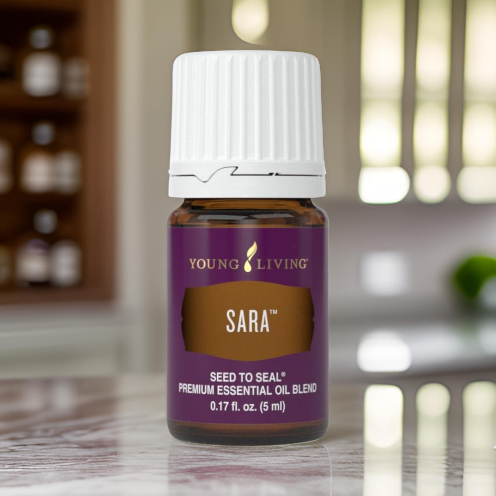 Young Living SARA essential oil for prayer moments and mindfulness.
