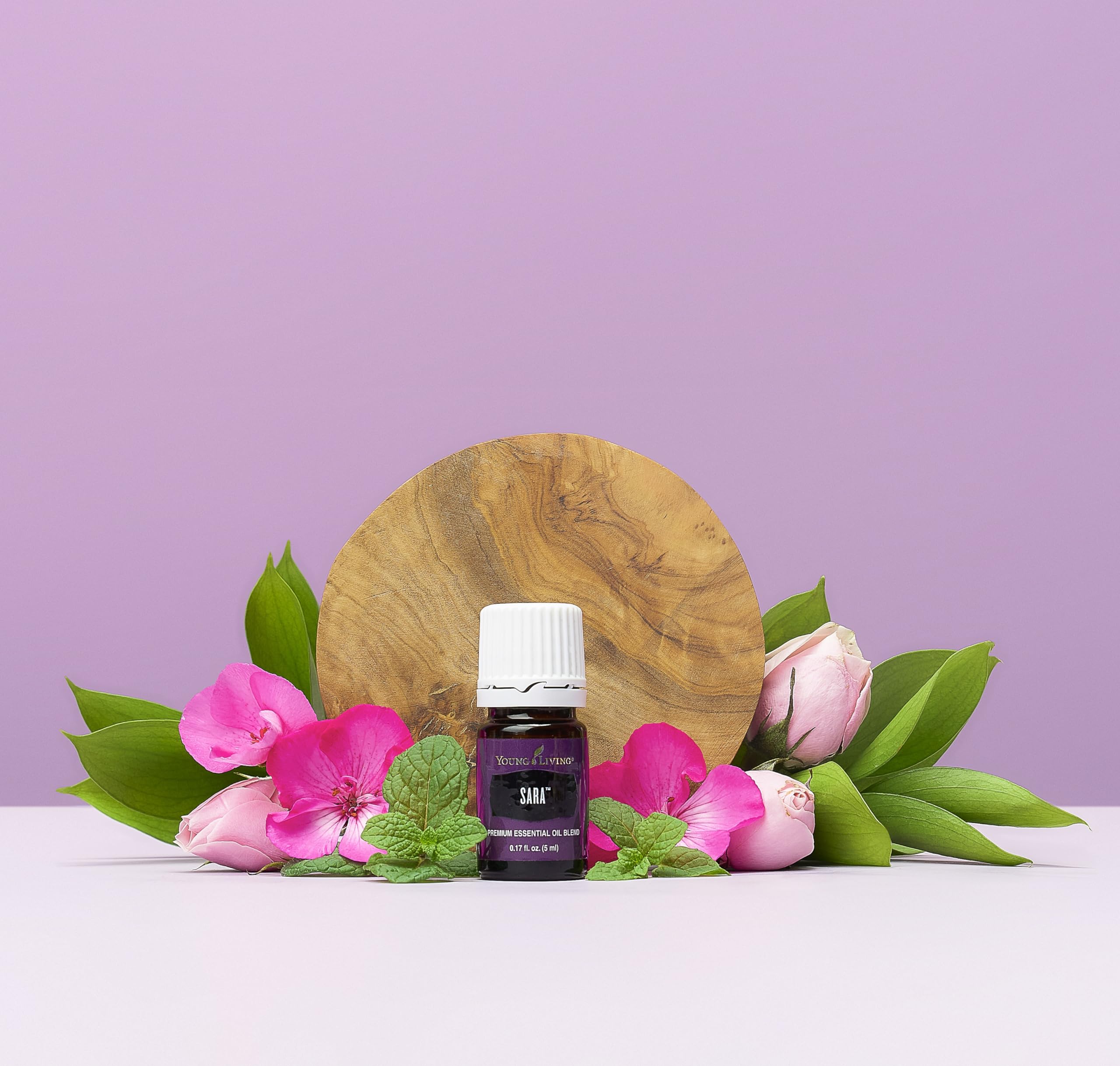 Young Living SARA essential oil with White Lotus infusion calming aroma.