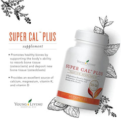 Young Living Super Cal Plus capsules for a simple, daily bone health routine