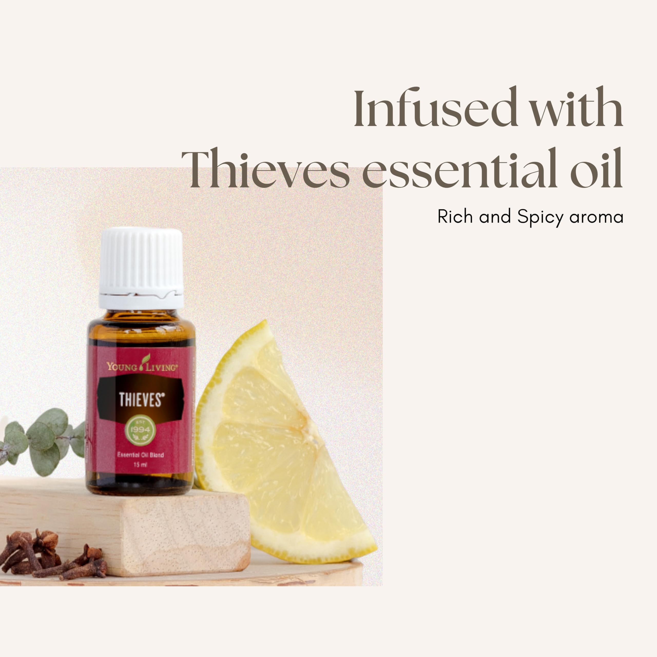 Young Living Thieves hard lozenges lemon-peppermint flavor appears refreshing and soothing