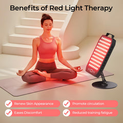 Young Master red light panel rotatable stand enables precise coverage for targeted treatment.