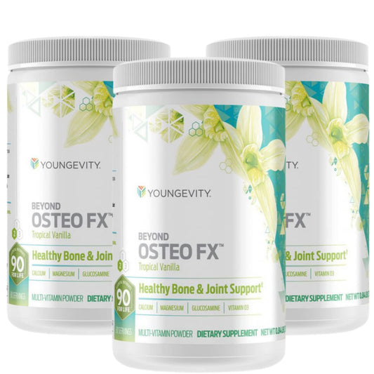 Youngevity Beyond Osteo FX Tropical Vanilla bottle for daily bone wellness routine