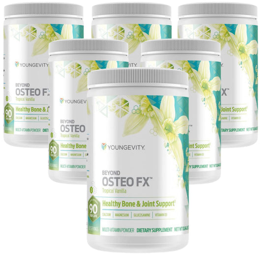 Youngevity Beyond Osteo FX Tropical Vanilla bottle promotes daily bone support