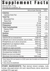 Youngevity Beyond Osteo FX Tropical Vanilla powder mixed into juice for easy daily nutrition.