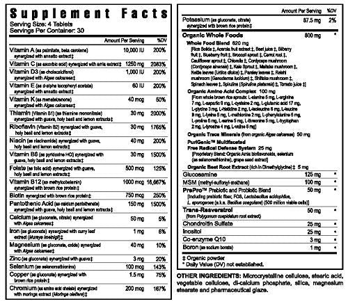 Ingredient panel showing natural and whole-food components in Beyond Tangy Tangerine 2.0.