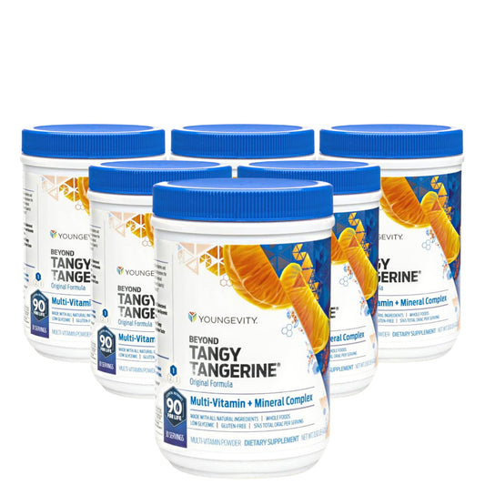 Youngevity Beyond Tangy Tangerine original bottle front shows daily wellness support